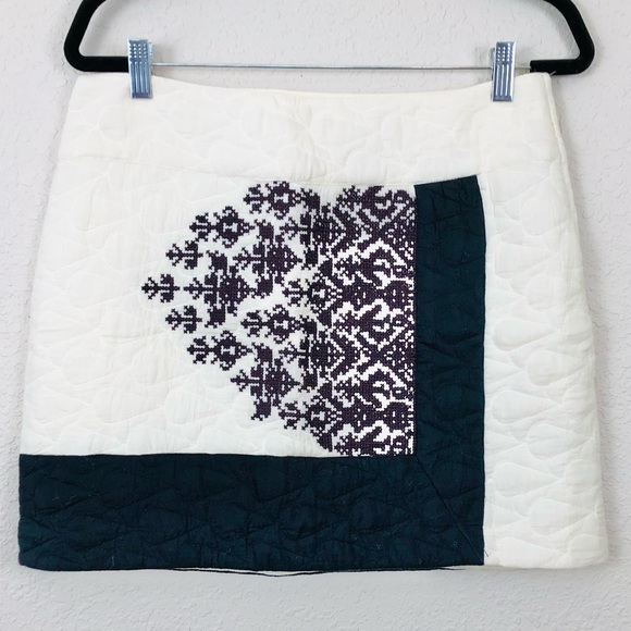 Anthro Floreat Quilted Skirt - Picture 2 of 10